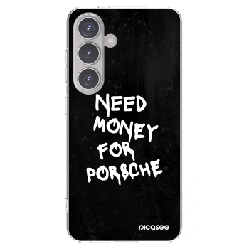 Picasee silikonowe przeźroczyste etui na Samsung Galaxy S24 S921B 5G - Black Dollar