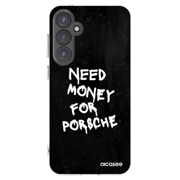 Picasee silikonowe przeźroczyste etui na Samsung Galaxy S23 FE S711B - Black Dollar