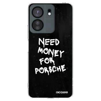 Picasee silikonowe przeźroczyste etui na Xiaomi Redmi 13C 4G - Black Dollar