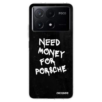 Picasee silikonowe przeźroczyste etui na Xiaomi Poco X6 Pro - Black Dollar