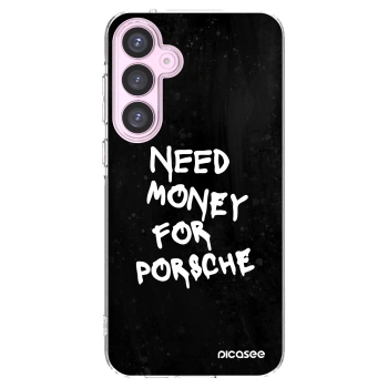 Picasee silikonowe przeźroczyste etui na Samsung Galaxy A55 5G A556B - Black Dollar
