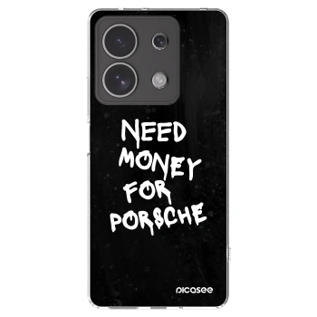 Picasee silikonowe przeźroczyste etui na Xiaomi Redmi Note 13 4G - Black Dollar