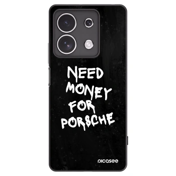 Picasee silikonowe czarne etui na Xiaomi Redmi Note 13 4G - Black Dollar