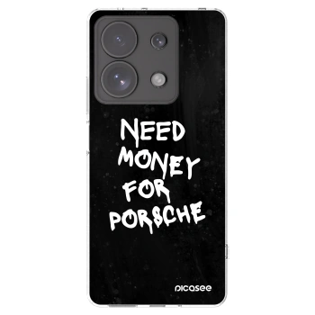 Picasee silikonowe przeźroczyste etui na Xiaomi Redmi Note 13 Pro 4G - Black Dollar