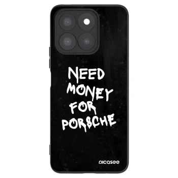 Picasee silikonowe czarne etui na Honor X8b - Black Dollar