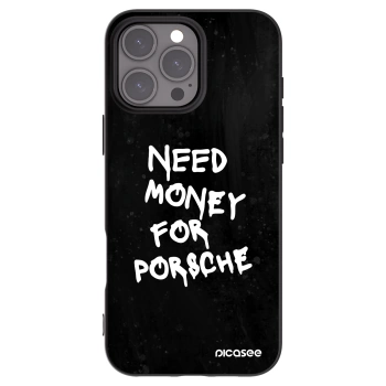 Picasee silikonowe czarne etui na Apple iPhone 16 Pro Max - Black Dollar