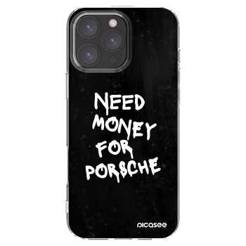 Picasee silikonowe przeźroczyste etui na Apple iPhone 16 Pro Max - Black Dollar