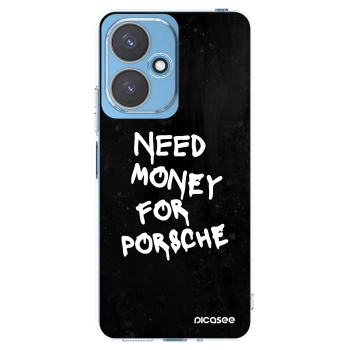Picasee silikonowe przeźroczyste etui na Xiaomi Redmi 13C 5G - Black Dollar