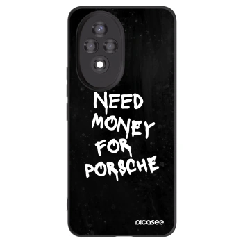 Picasee silikonowe czarne etui na Honor 200 Pro 5G - Black Dollar
