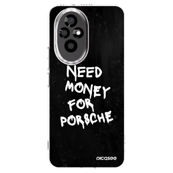 Picasee silikonowe przeźroczyste etui na Honor 200 Pro 5G - Black Dollar