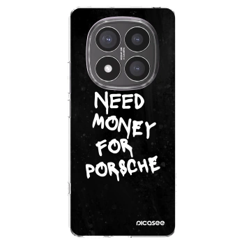Picasee silikonowe przeźroczyste etui na Xiaomi Redmi Note 14 Pro+ 5G - Black Dollar