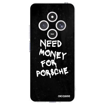 Picasee silikonowe przeźroczyste etui na Xiaomi Redmi 14C - Black Dollar