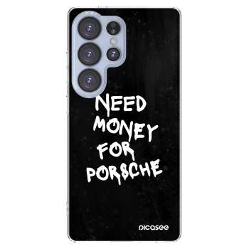 Picasee silikonowe przeźroczyste etui na Samsung Galaxy S25 Ultra 5G - Black Dollar