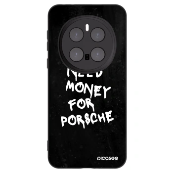 Picasee silikonowe czarne etui na Honor Magic7 Pro 5G - Black Dollar