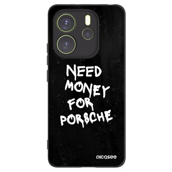 Picasee silikonowe czarne etui na Xiaomi Redmi Note 14 4G - Black Dollar
