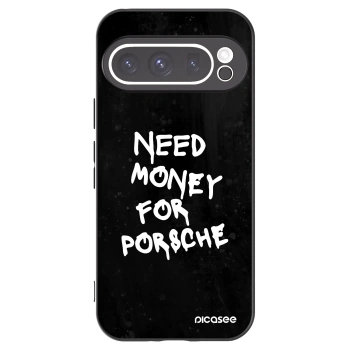 Picasee silikonowe czarne etui na Google Pixel 9 Pro - Black Dollar