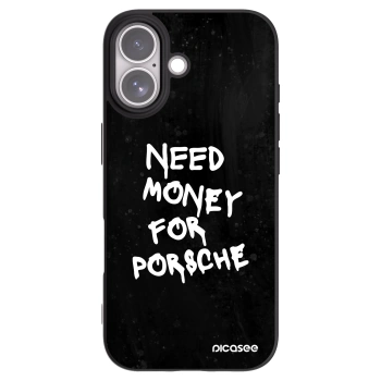 Picasee silikonowe czarne etui na Apple iPhone 17 - Black Dollar
