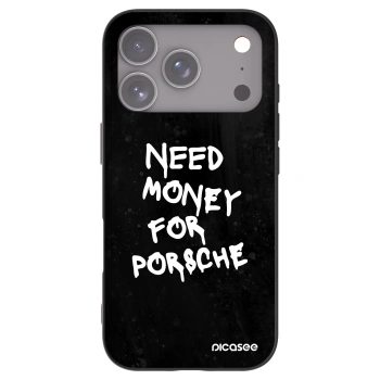Picasee silikonowe czarne etui na Apple iPhone 17 Pro - Black Dollar