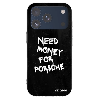 Picasee silikonowe przeźroczyste etui na Apple iPhone 17 Pro - Black Dollar