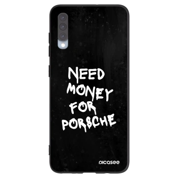 Picasee silikonowe czarne etui na Samsung Galaxy A70 A705F - Black Dollar