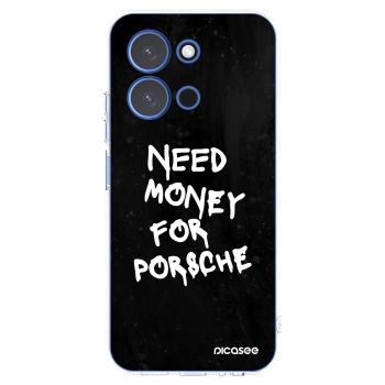 Picasee silikonowe przeźroczyste etui na Xiaomi Redmi 15C 4G - Black Dollar