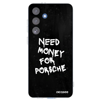 Picasee silikonowe przeźroczyste etui na Samsung Galaxy S25 FE 5G - Black Dollar