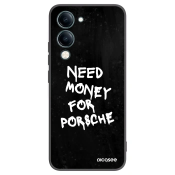 Picasee silikonowe czarne etui na Vivo Y29s 5G - Black Dollar