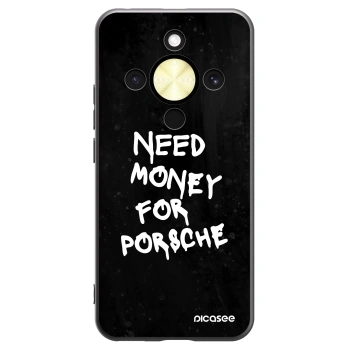 Picasee silikonowe czarne etui na Honor Magic8 Lite 5G - Black Dollar