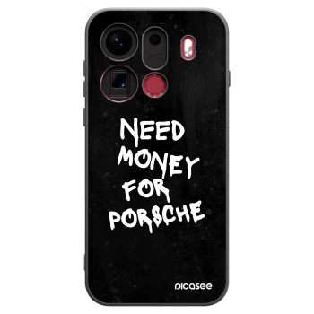 Picasee silikonowe czarne etui na OPPO Find X9 Pro - Black Dollar