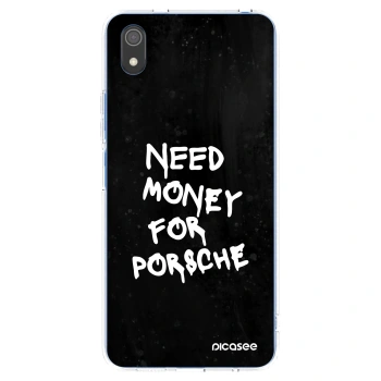 Picasee silikonowe przeźroczyste etui na Xiaomi Redmi 7A - Black Dollar
