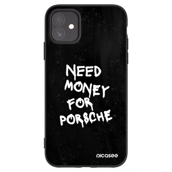 Picasee silikonowe czarne etui na Apple iPhone 11 - Black Dollar