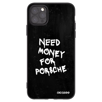 Picasee silikonowe czarne etui na Apple iPhone 11 Pro Max - Black Dollar