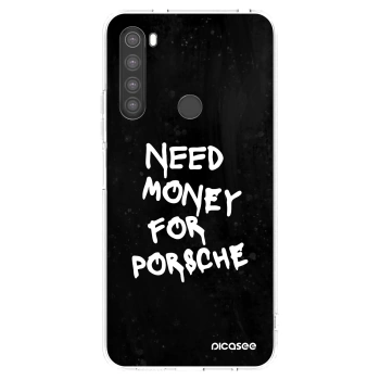 Picasee silikonowe przeźroczyste etui na Xiaomi Redmi Note 8 - Black Dollar