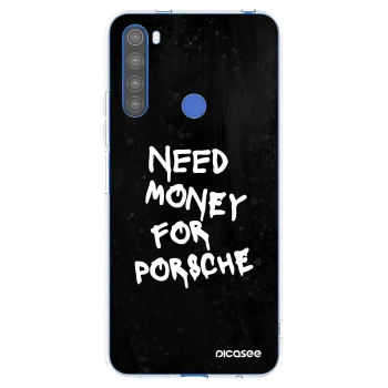 Picasee silikonowe przeźroczyste etui na Xiaomi Redmi Note 8T - Black Dollar