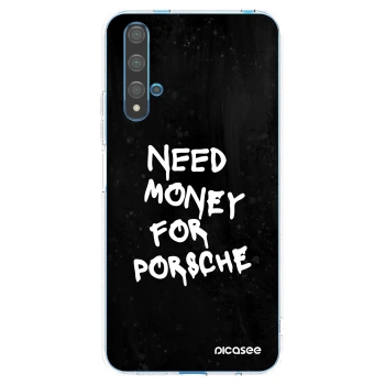 Picasee silikonowe przeźroczyste etui na Huawei Nova 5T - Black Dollar