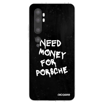 Picasee silikonowe przeźroczyste etui na Xiaomi Mi Note 10 (Pro) - Black Dollar