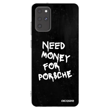 Picasee silikonowe przeźroczyste etui na Samsung Galaxy S20+ G985F - Black Dollar