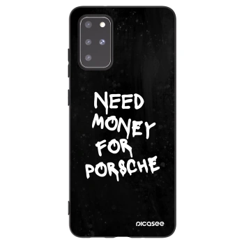Picasee silikonowe czarne etui na Samsung Galaxy S20+ G985F - Black Dollar