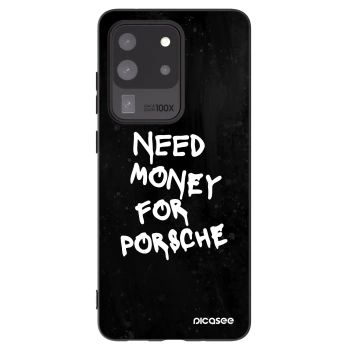 Picasee silikonowe czarne etui na Samsung Galaxy S20 Ultra 5G G988F - Black Dollar