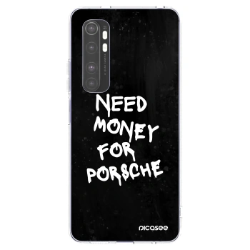 Picasee silikonowe przeźroczyste etui na Xiaomi Mi Note 10 Lite - Black Dollar