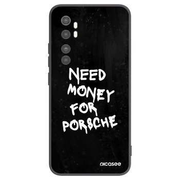 Picasee silikonowe czarne etui na Xiaomi Mi Note 10 Lite - Black Dollar