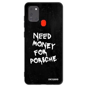 Picasee silikonowe czarne etui na Samsung Galaxy A21s - Black Dollar