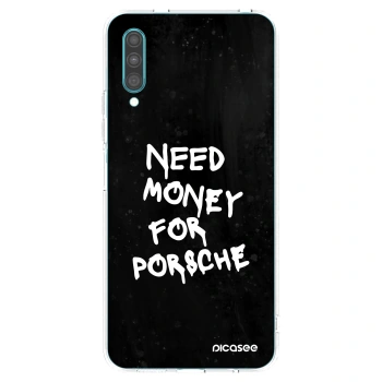 Picasee silikonowe przeźroczyste etui na Samsung Galaxy A30s A307F - Black Dollar