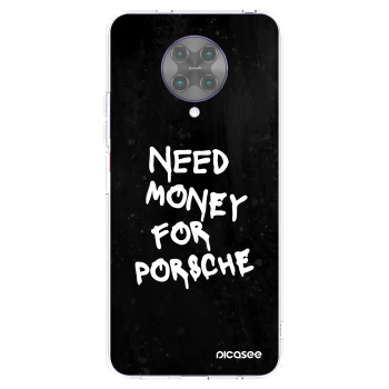 Picasee silikonowe przeźroczyste etui na Xiaomi Poco F2 Pro - Black Dollar