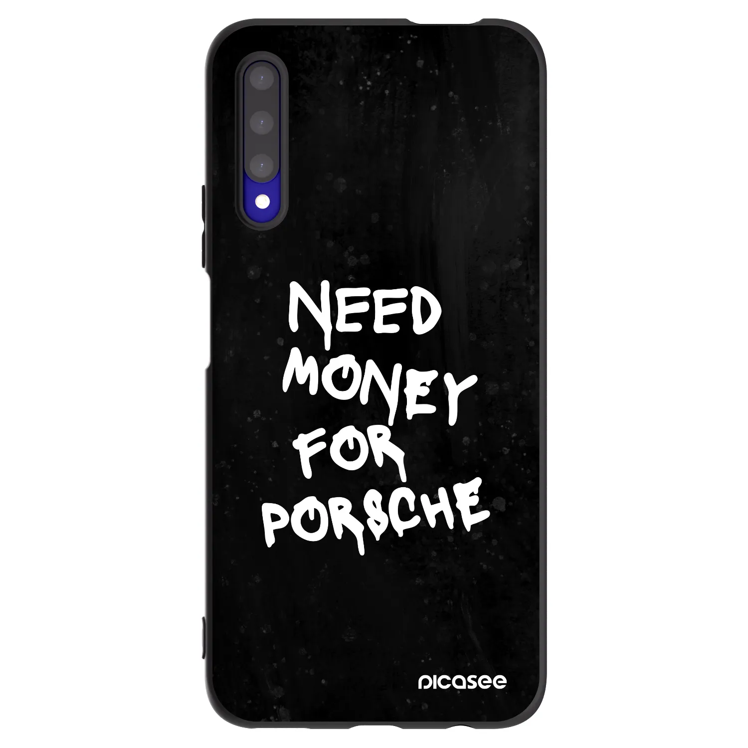 Picasee silikonowe czarne etui na Honor 9X Pro - Black Dollar