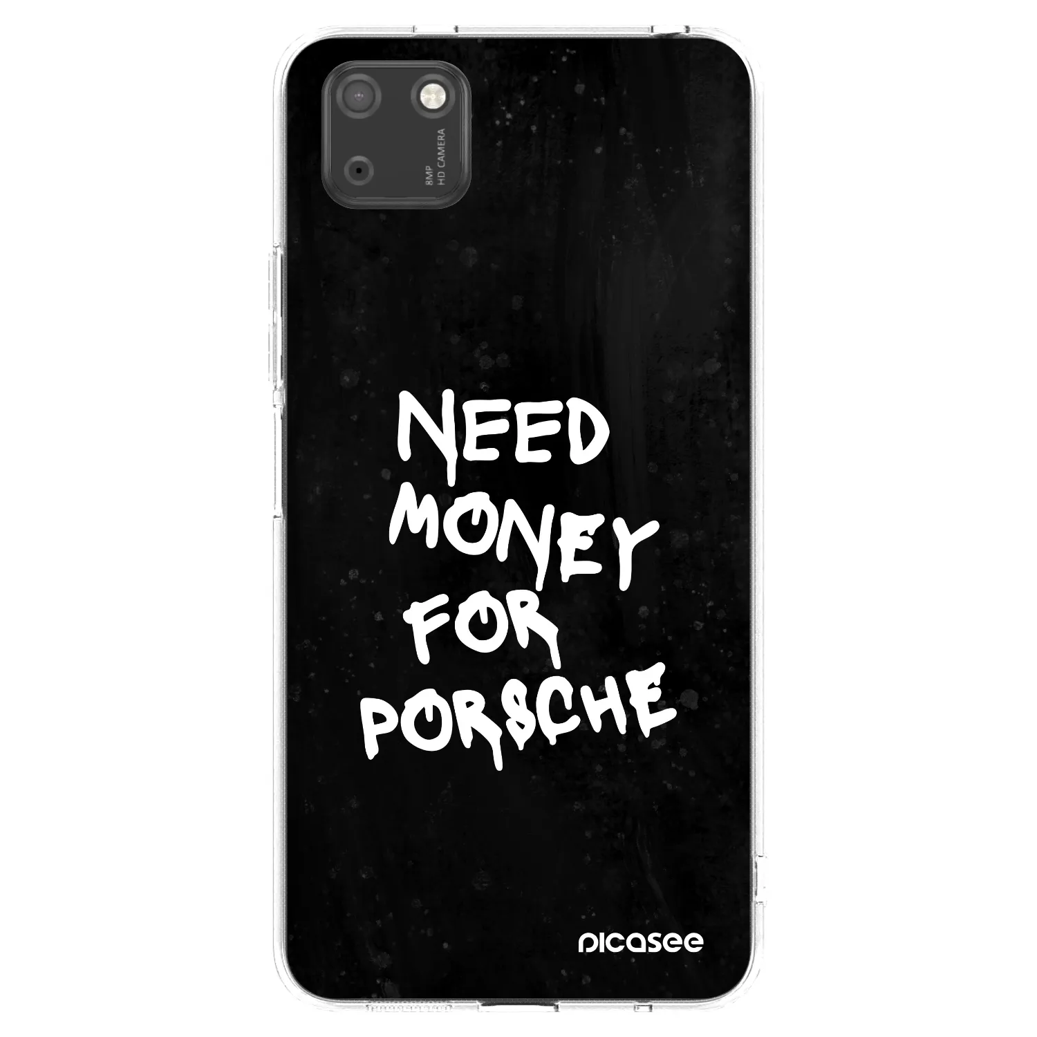 Picasee silikonowe przeźroczyste etui na Huawei Y5P - Black Dollar