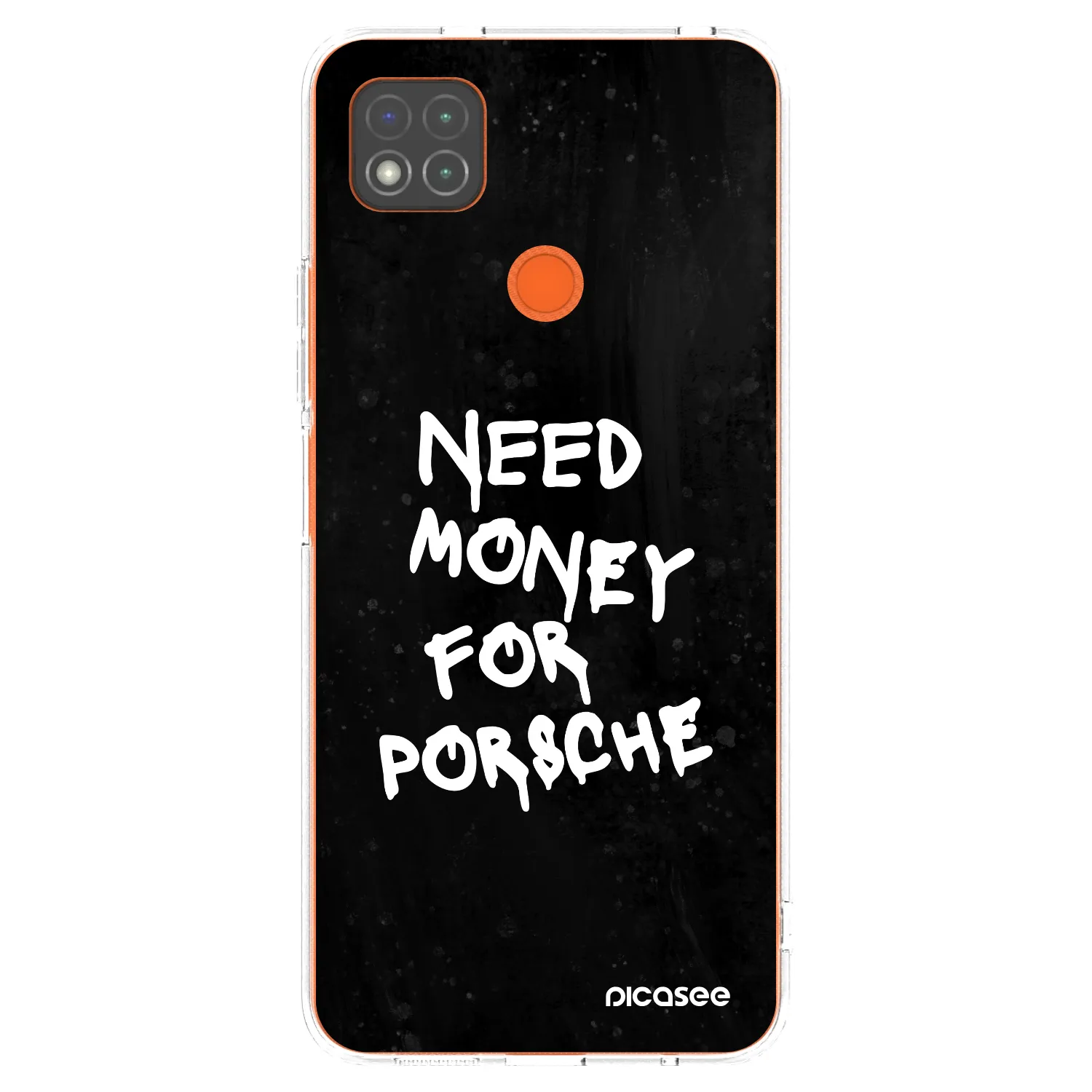 Picasee silikonowe przeźroczyste etui na Xiaomi Redmi 9C - Black Dollar