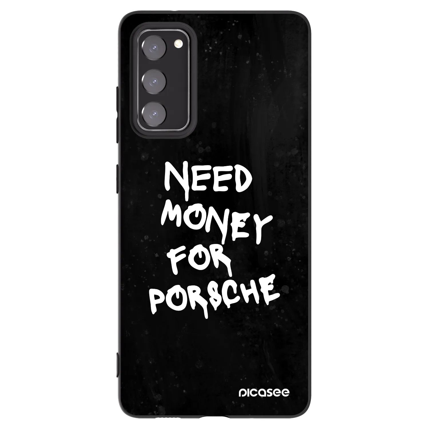Picasee silikonowe czarne etui na Samsung Galaxy S20 FE - Black Dollar