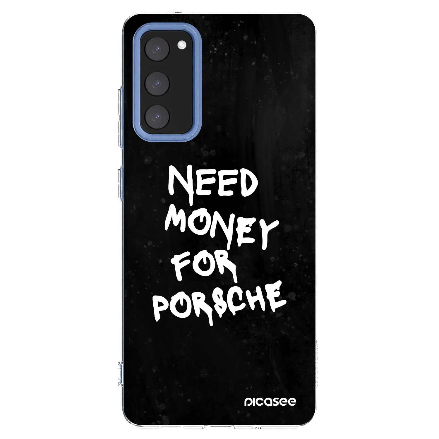 Picasee silikonowe przeźroczyste etui na Samsung Galaxy S20 FE - Black Dollar