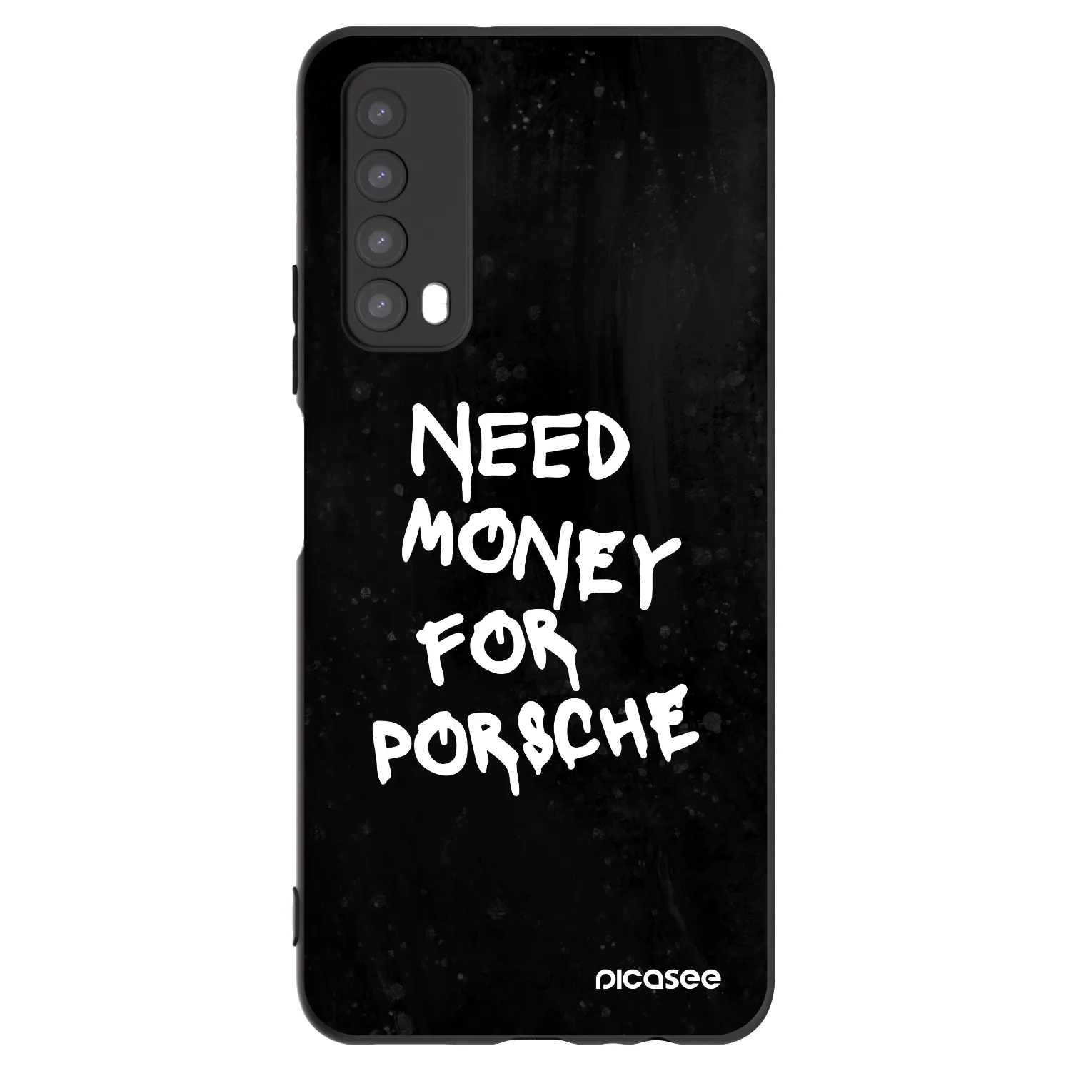 Picasee silikonowe czarne etui na Huawei P Smart 2021 - Black Dollar